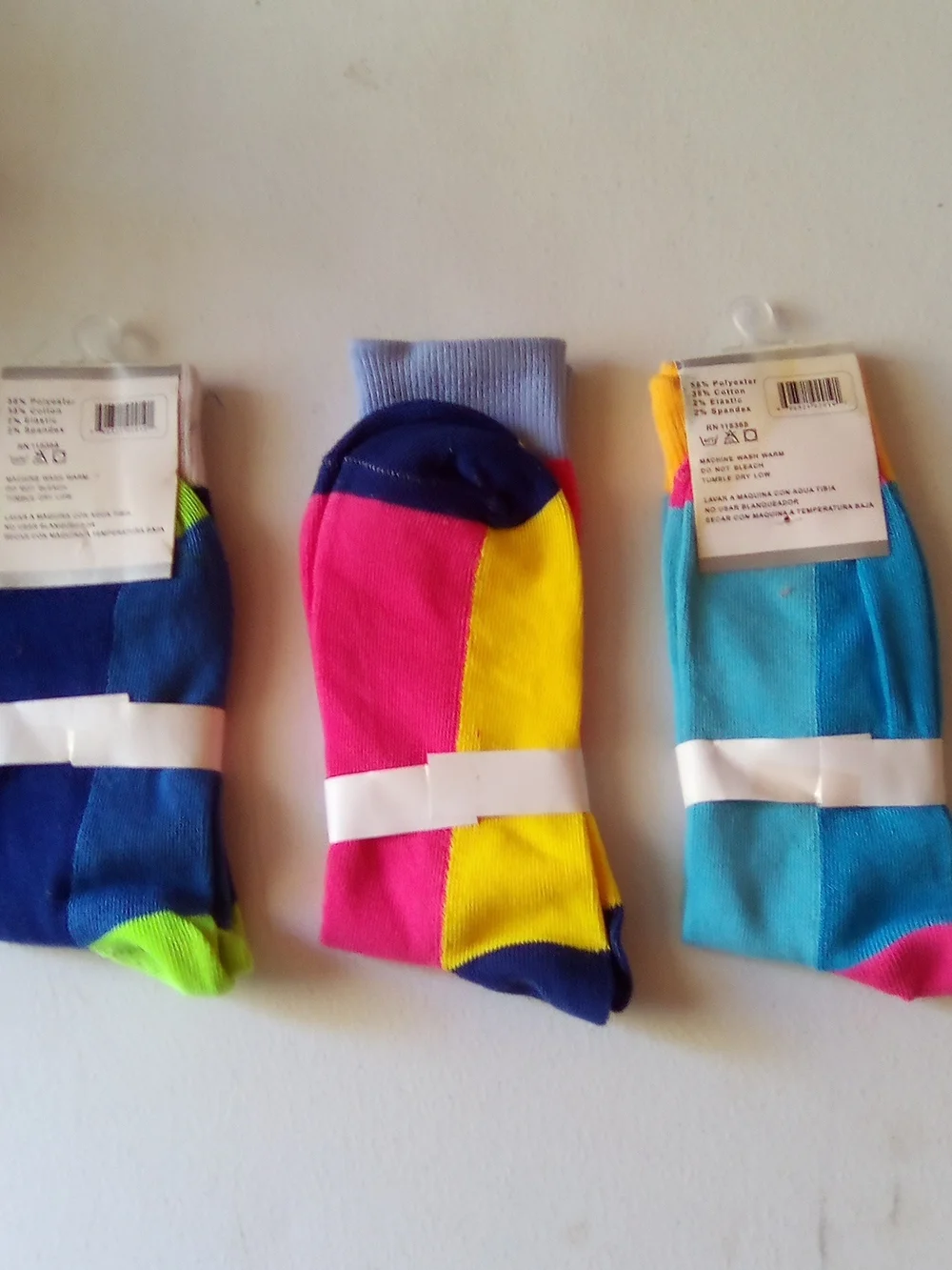 Men's Bright Pink Crew Socks ( Bag B )